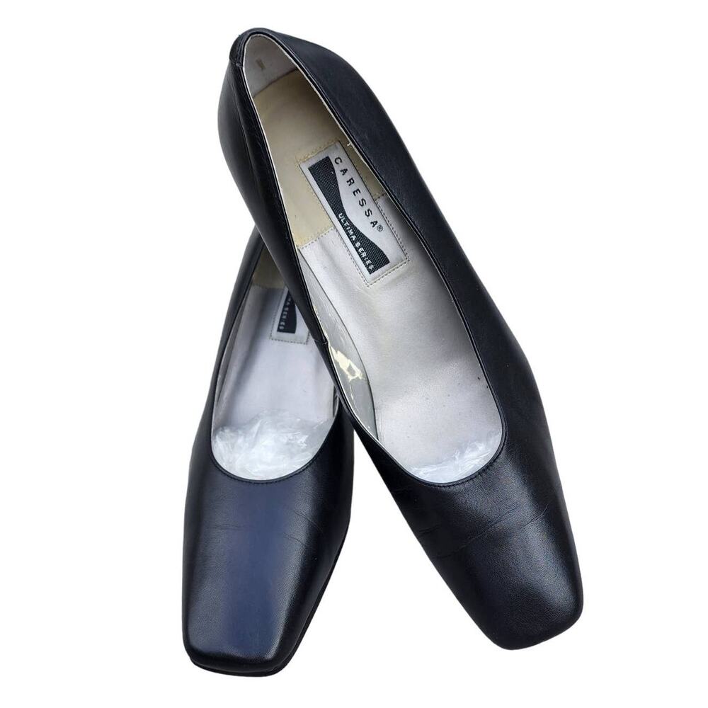 Caressa Classic Leather Comfort Pumps Heels 8.5W